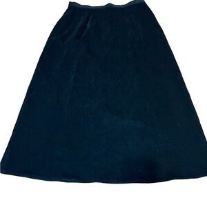 Talbots Petite Black Maxi Skirt Made in the USA 14 P